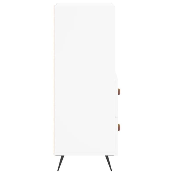 vidaXL skænk 34,5x34x90 cm konstrueret træ hvid