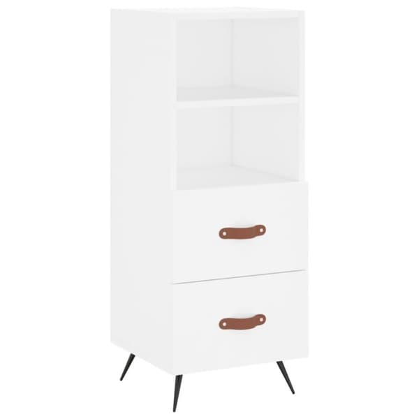 vidaXL skænk 34,5x34x90 cm konstrueret træ hvid