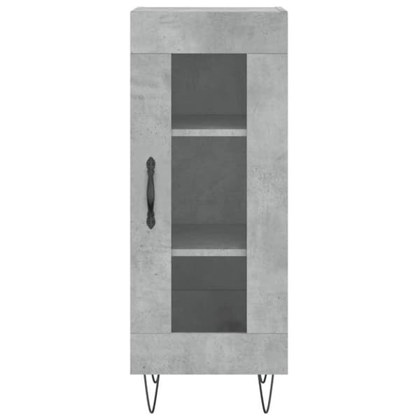 vidaXL Skåp betonggrå 34,5x34x90 cm konstruerat trä