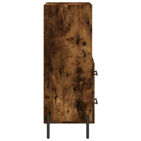 vidaXL Skjenk røkt eik 34,5x34x90 cm konstruert tre