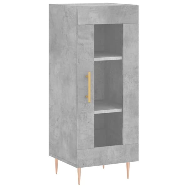 vidaXL skænk 34,5x34x90 cm konstrueret træ betongrå