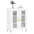 Miniatyrbilde 3 av 11: vidaXL Skjenk hvit 69,5x34x90 cm konstruert tre