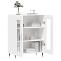 Miniatyrbilde 4 av 11: vidaXL Skjenk hvit 69,5x34x90 cm konstruert tre