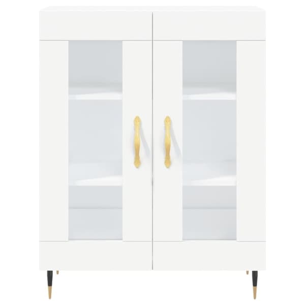 vidaXL Skjenk hvit 69,5x34x90 cm konstruert tre