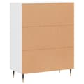 Miniatyrbilde 8 av 11: vidaXL Skjenk hvit 69,5x34x90 cm konstruert tre