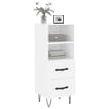 Miniatyrbilde 2 av 11: vidaXL Skjenk hvit 34,5x34x90 cm konstruert tre