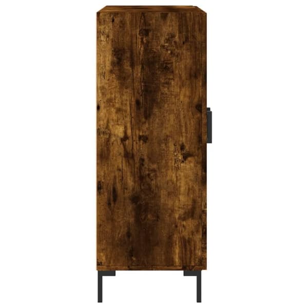 vidaXL Skjenk røkt eik 69,5x34x90 cm konstruert tre