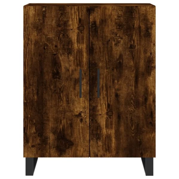 vidaXL Skjenk røkt eik 69,5x34x90 cm konstruert tre