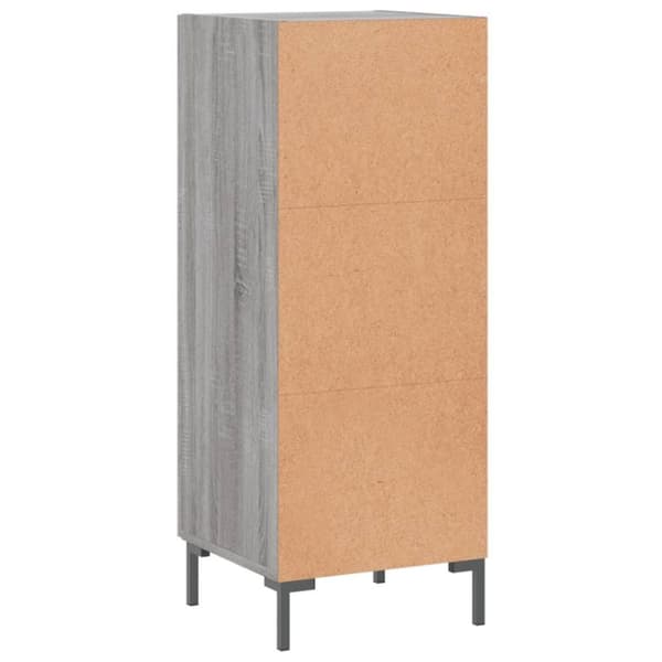 vidaXL Senkki harmaa Sonoma 34,5x34x90 cm tekninen puu