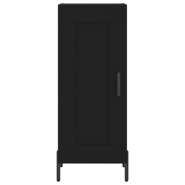 vidaXL Skjenk svart 34,5x34x90 cm konstruert tre