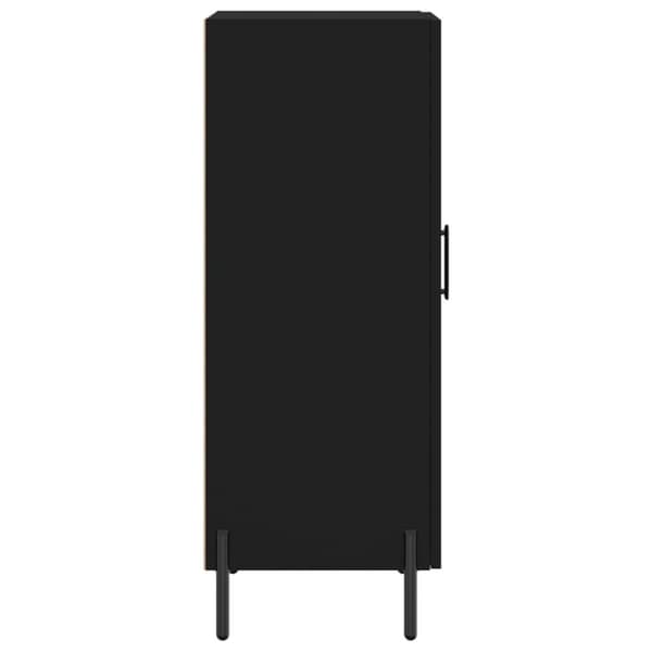 vidaXL Skjenk svart 34,5x34x90 cm konstruert tre