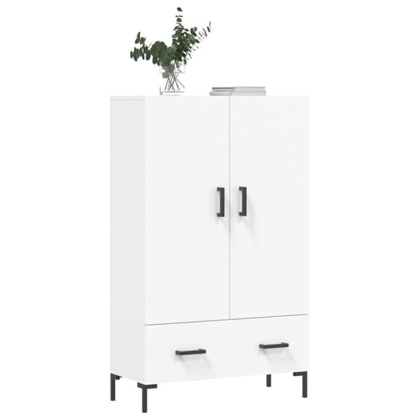 vidaXL skab 69,5x31x115 cm konstrueret træ hvid