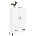 Miniatyrbillede 3 af 11: vidaXL skab 69,5x31x115 cm konstrueret træ hvid