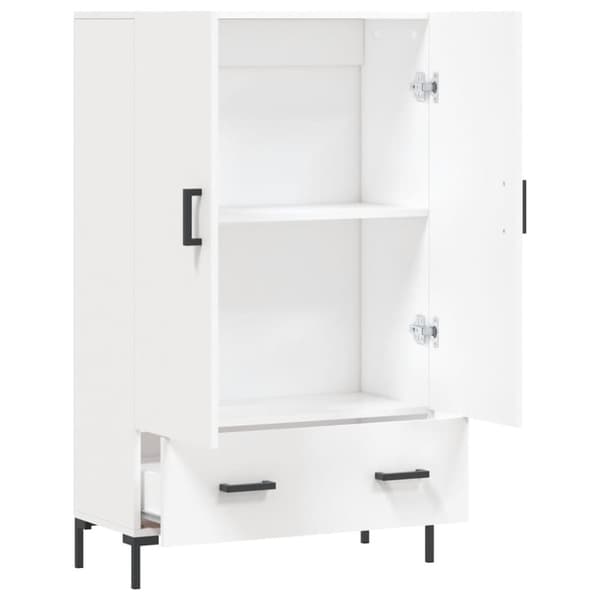 vidaXL skab 69,5x31x115 cm konstrueret træ hvid