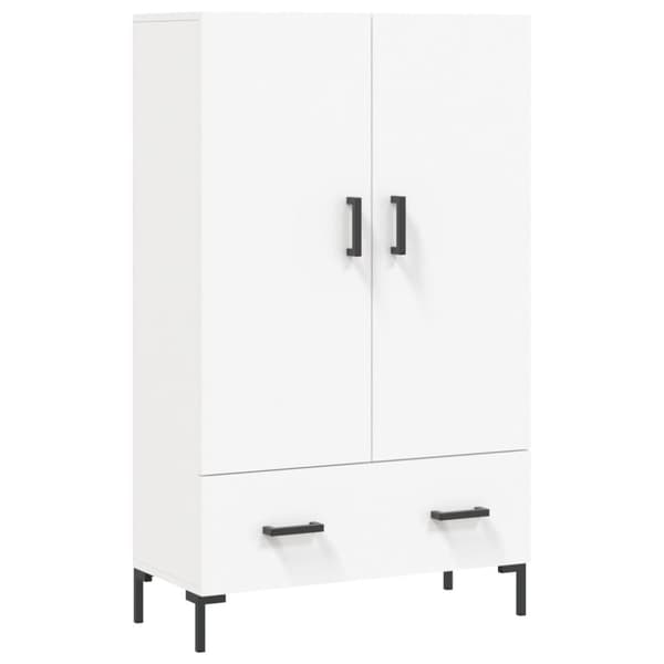 vidaXL skab 69,5x31x115 cm konstrueret træ hvid