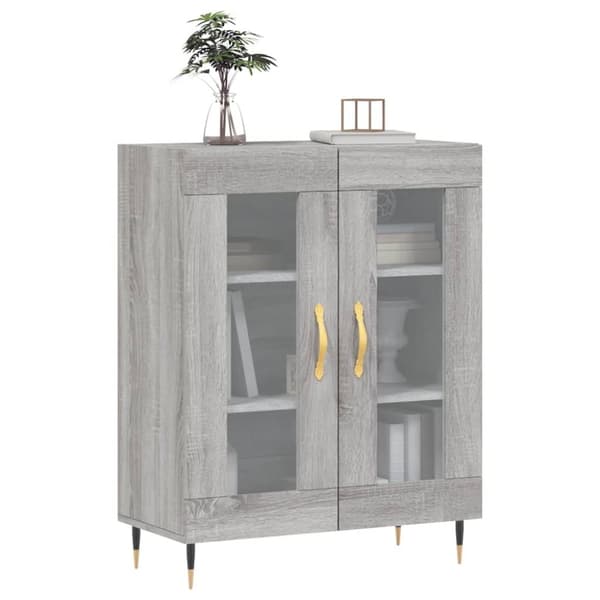 vidaXL Senkki harmaa Sonoma 69,5x34x90 cm tekninen puu