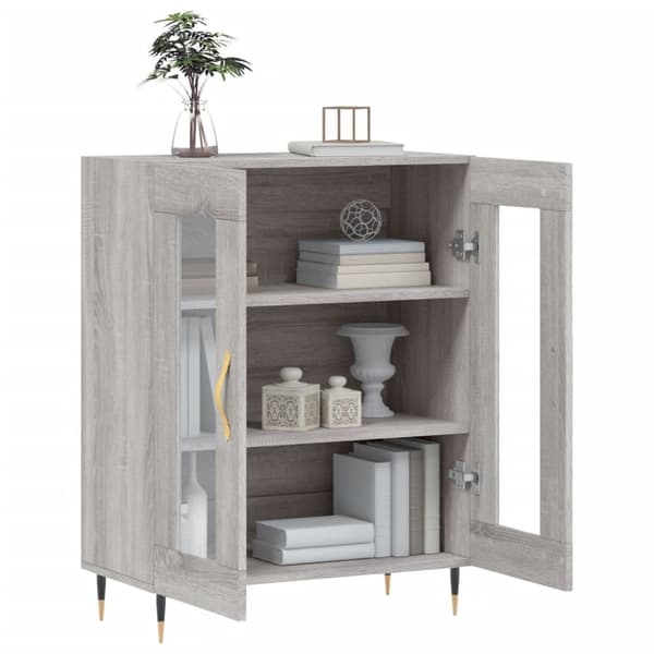 vidaXL Senkki harmaa Sonoma 69,5x34x90 cm tekninen puu