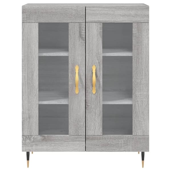 vidaXL Senkki harmaa Sonoma 69,5x34x90 cm tekninen puu