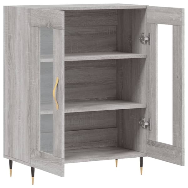 vidaXL Senkki harmaa Sonoma 69,5x34x90 cm tekninen puu