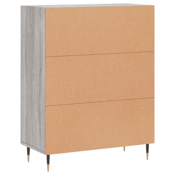 vidaXL Senkki harmaa Sonoma 69,5x34x90 cm tekninen puu