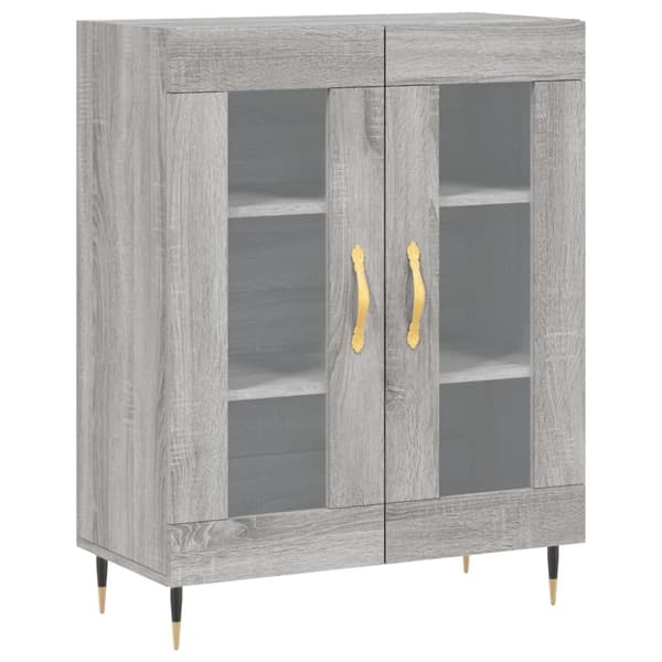 vidaXL Senkki harmaa Sonoma 69,5x34x90 cm tekninen puu