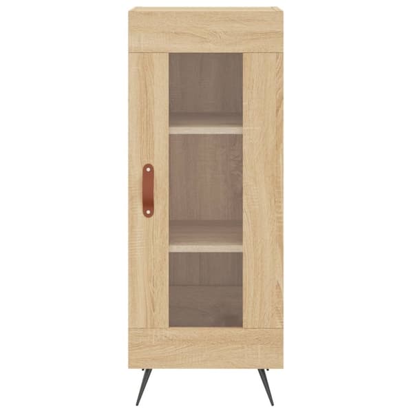 vidaXL Skjenk sonoma eik 34,5x34x90 cm konstruert tre
