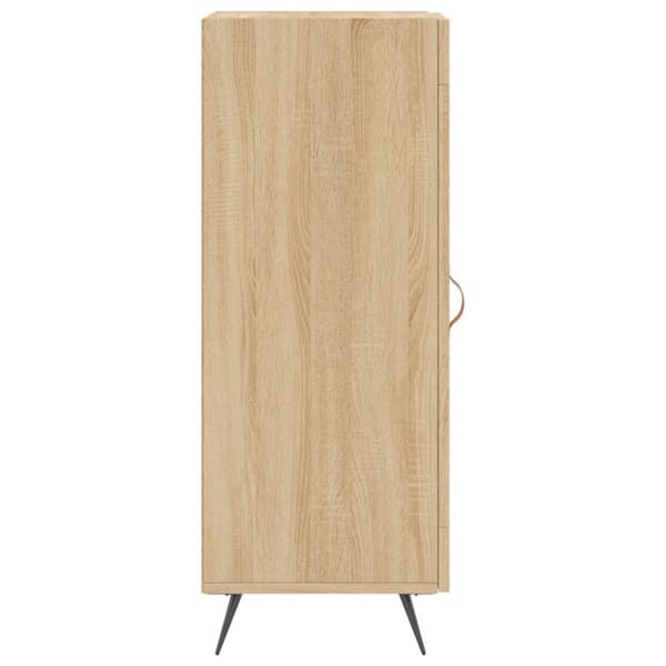 vidaXL Skjenk sonoma eik 34,5x34x90 cm konstruert tre