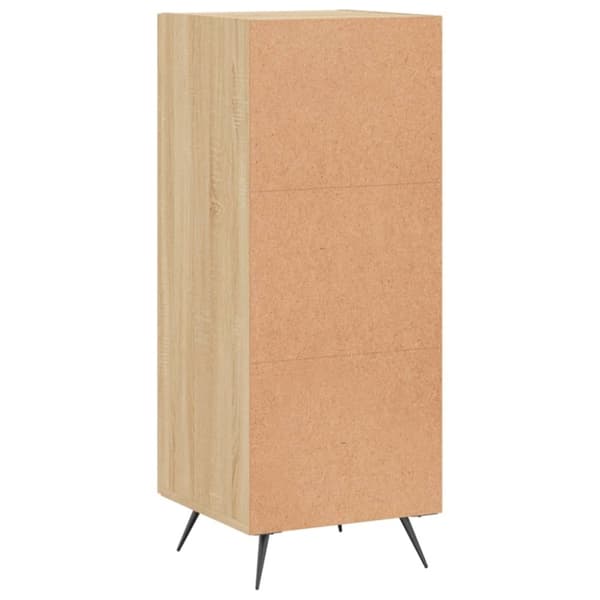vidaXL Skjenk sonoma eik 34,5x34x90 cm konstruert tre