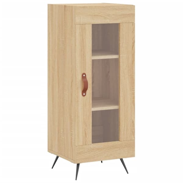 vidaXL Skjenk sonoma eik 34,5x34x90 cm konstruert tre
