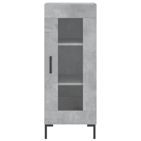 vidaXL Skjenk betonggrå 34,5x34x90 cm konstruert tre