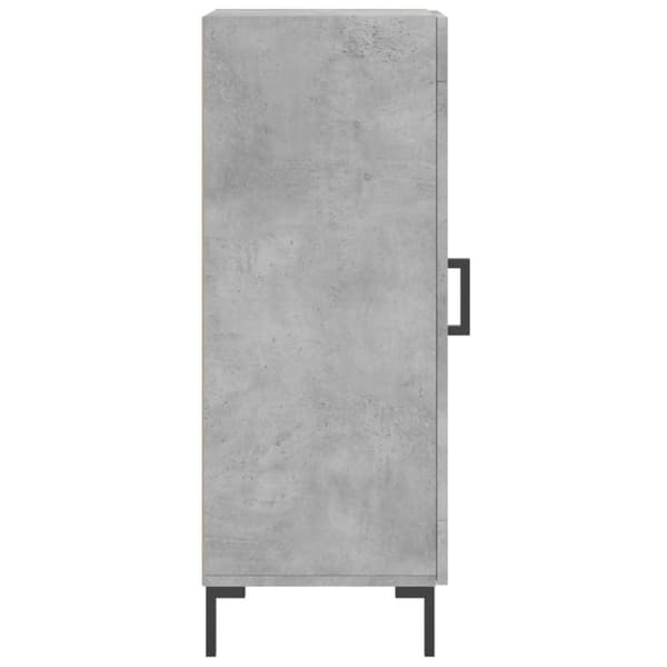 vidaXL Skjenk betonggrå 34,5x34x90 cm konstruert tre
