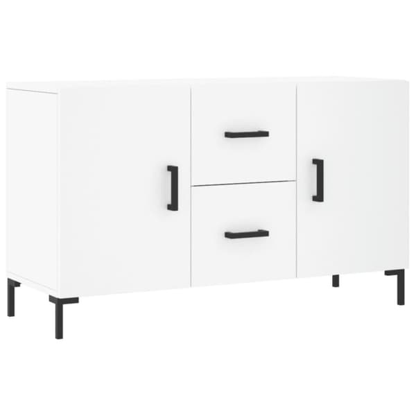 vidaXL Skjenk hvit 100x36x60 cm konstruert tre