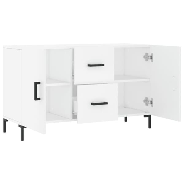 vidaXL skænk 100x36x60 cm konstrueret træ hvid