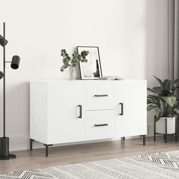 vidaXL skænk 100x36x60 cm konstrueret træ hvid