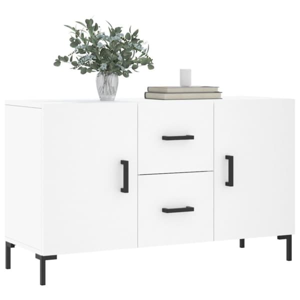 vidaXL skænk 100x36x60 cm konstrueret træ hvid