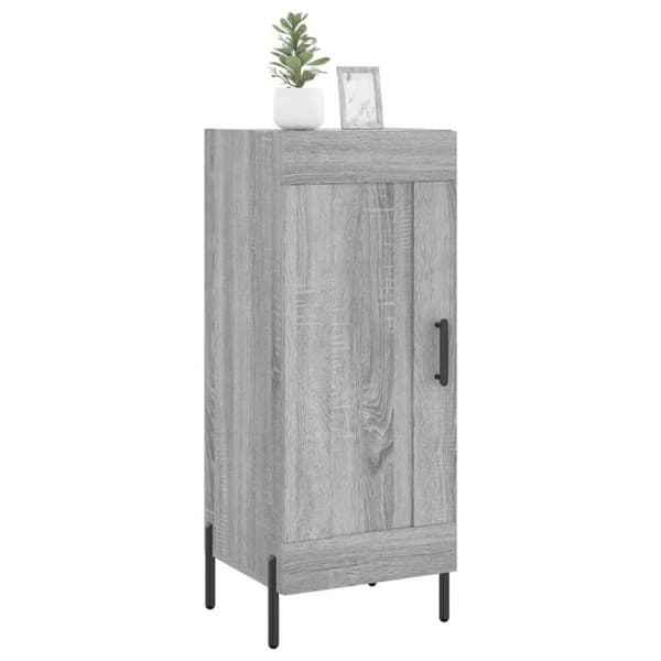 vidaXL skænk 34,5x34x90 cm konstrueret træ grå sonoma-eg