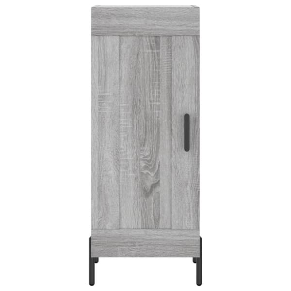 vidaXL skænk 34,5x34x90 cm konstrueret træ grå sonoma-eg