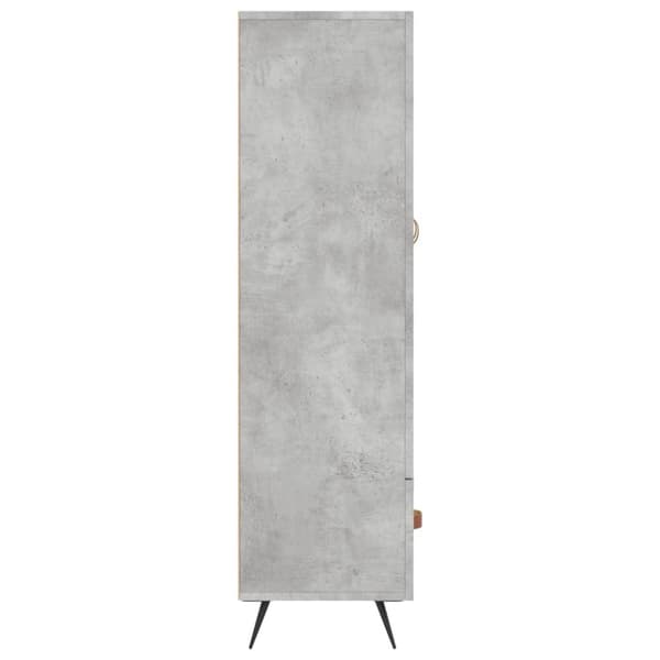 vidaXL Högskåp betonggrå 69,5x31x115 cm konstruerat trä