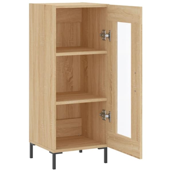 vidaXL Skänk sonoma-ek 34,5x34x90 cm konstruerat trä