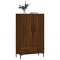 Miniatyrbillede 3 af 11: vidaXL skab 69,5x31x115 cm konstrueret træ brun sonoma-eg