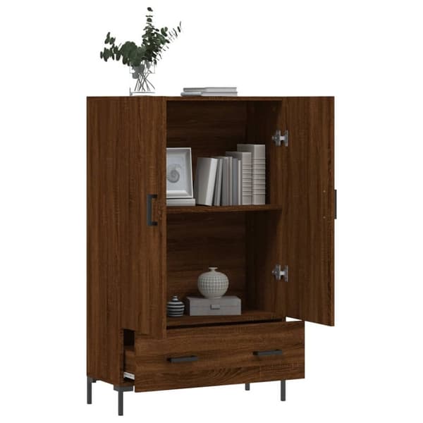 vidaXL skab 69,5x31x115 cm konstrueret træ brun sonoma-eg