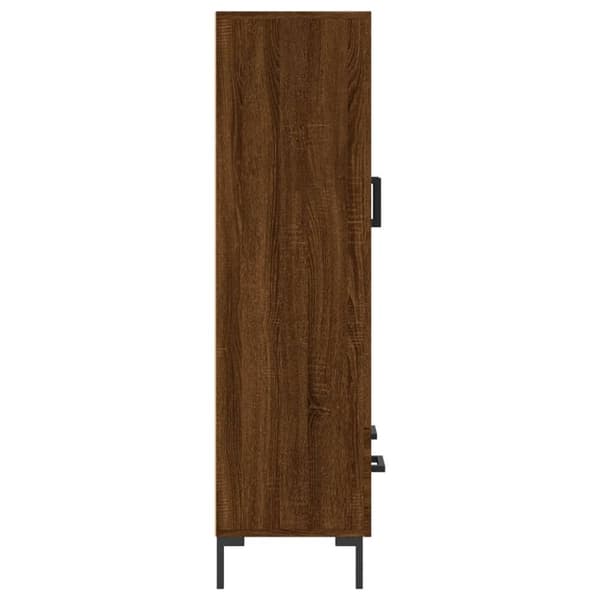 vidaXL skab 69,5x31x115 cm konstrueret træ brun sonoma-eg
