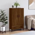 Miniatyrbillede 2 af 11: vidaXL skab 69,5x31x115 cm konstrueret træ brun sonoma-eg