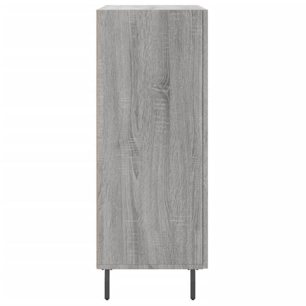 vidaXL skænk 69,5x34x90 cm konstrueret træ grå sonoma-eg