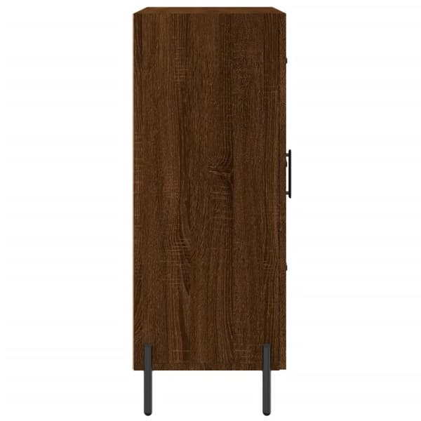 vidaXL skænk 69,5x34x90 cm konstrueret træ brun egetræsfarve