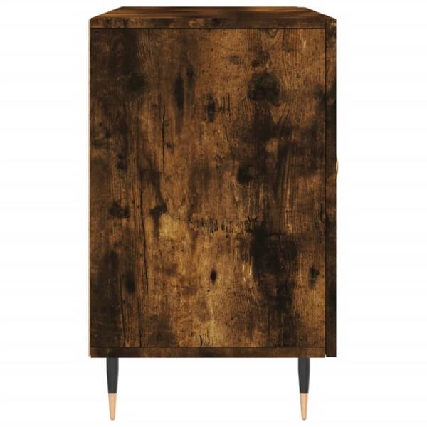 vidaXL Skjenk røkt eik 100x36x60 cm konstruert tre