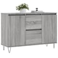 Pikkukuva 2 / 11: vidaXL Senkki harmaa Sonoma 104x35x70 cm tekninen puu