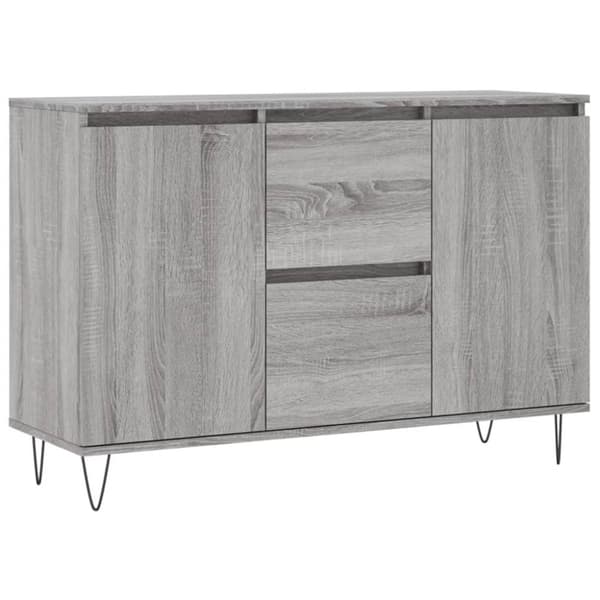 vidaXL Senkki harmaa Sonoma 104x35x70 cm tekninen puu