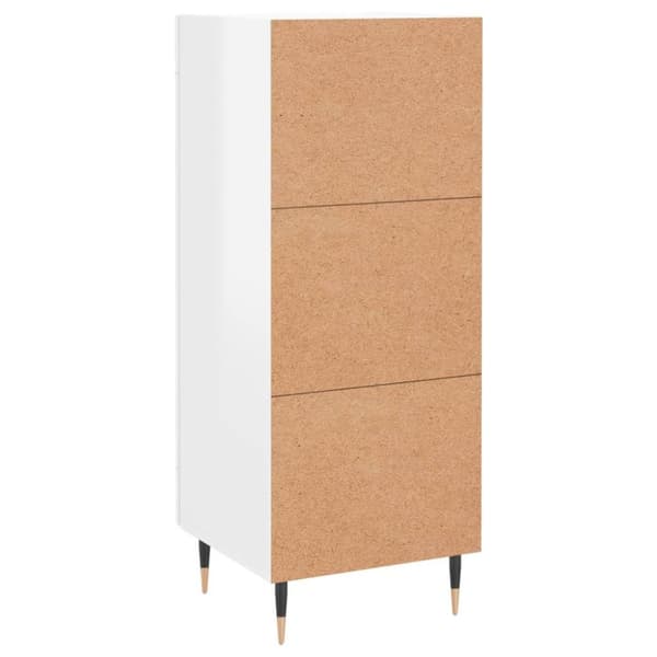 vidaXL Skåp vit högglans 34,5x34x90 cm konstruerat trä