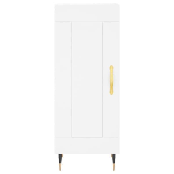 vidaXL Skjenk hvit 34,5x34x90 cm konstruert tre